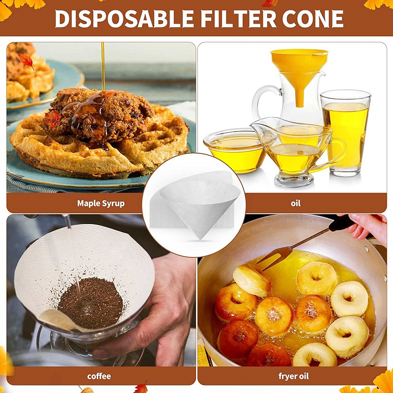 Ang mga papeles ng filter ng pagluluto-cone-cone