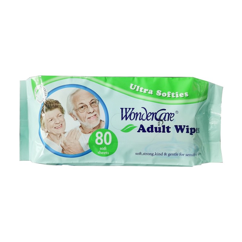 Viscose polyester nonwoven tela adult na punasan para sa punasan ng katawan, punasan ang kamay
